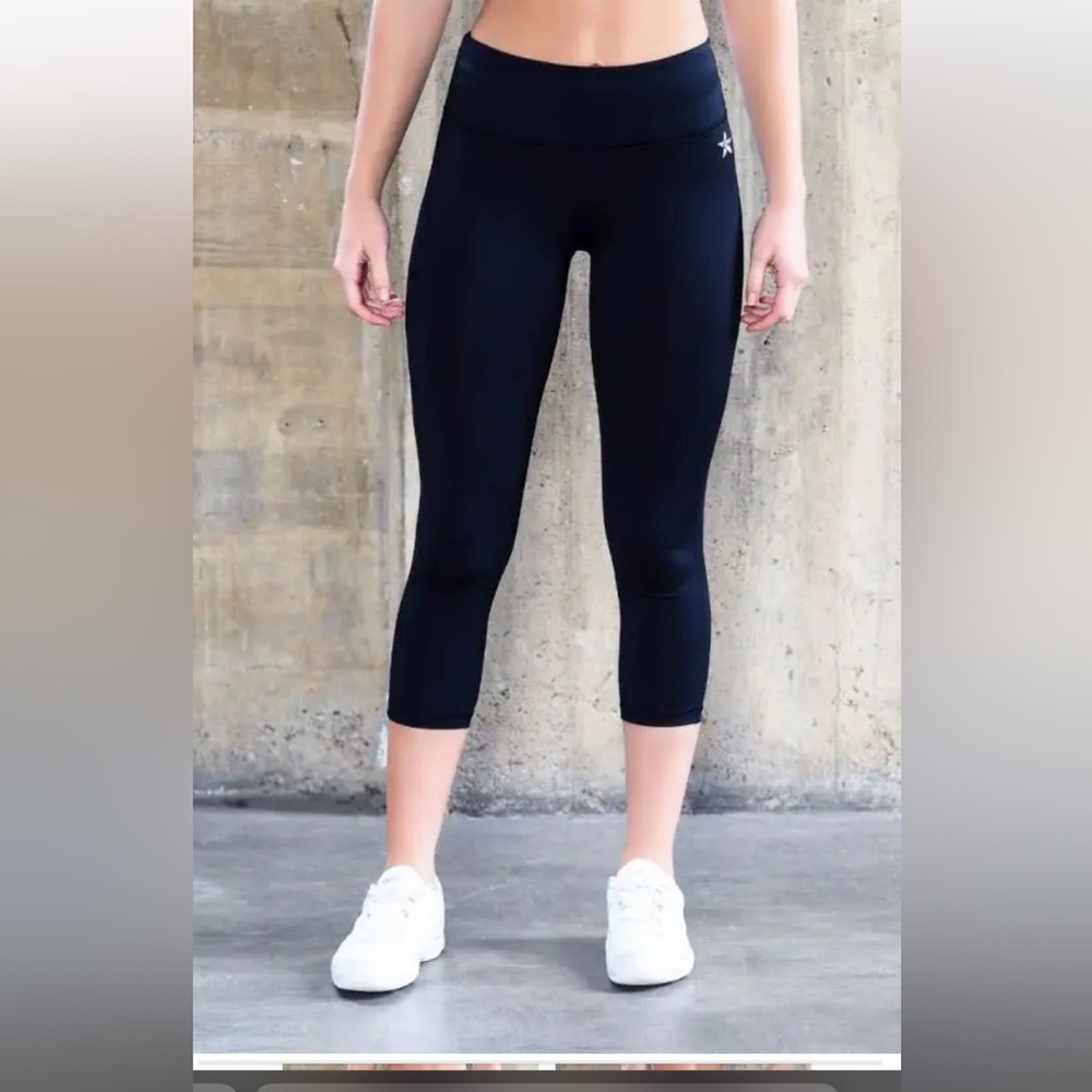 Rebel Athletics Legendary Capris in Black Cottonflex